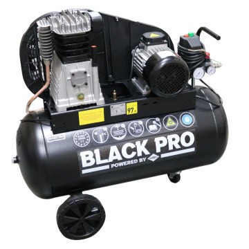 Black Pro B3800B 10 bar 3 LE/2.2 kW 289.3 l/perc 90 l dugattyús kompresszor