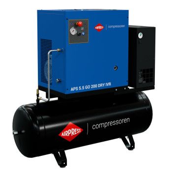 APS 5.5 GO 200 Combi Dry IVR 5.5 KM / 4 kW 10 bar 264-468 l/perc 200 l