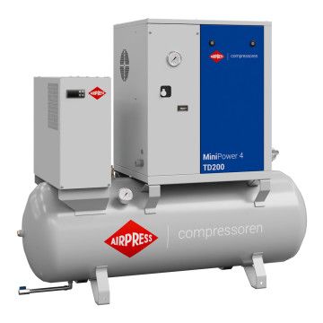 MiniPower 3 TD200 csavarkompresszor | 3.0 KM / 2.2 kW | 325 L/perc | 200 L