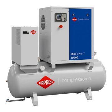 MiniPower 7 TD200 csavaros kompresszor | 7,5 LE / 5,5 kW | 650 L/perc | 200 L