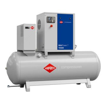 MiniPower 7 TD500 csavarkompresszor | 7,5 LE / 5,5 kW | 650 L/perc | 500 L