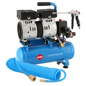 Kis kompresszor L 6-105 8 bar + szúnyogháló fújási készlet