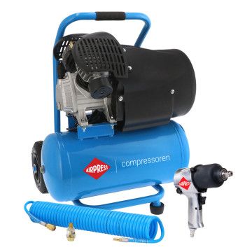 HL 425-24 kétdugattyús kompresszor + kerekező készlet