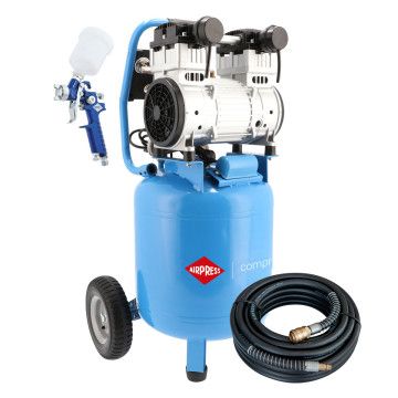 Álló csendes olajmentes kompresszor LMVO 8 bar 2 hp/1.5 kW 150 l/min 38 l  LMVO 40-250