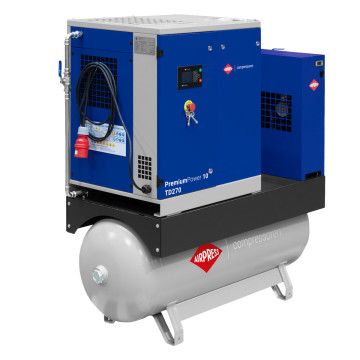 Csavaros kompresszor PremiumPower 10 TD270 | 10 KM / 7,5 kW | 328-1081 l/perc | 270 l