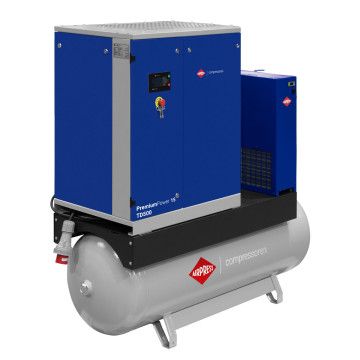 Csavaros kompresszor PremiumPower 15 TD500 | 15 HP / 11 kW | 544-1701 l/perc | 500 l