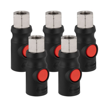 Biztonsági gyorscsatlakozó 3/8” belső menettel 5 db.