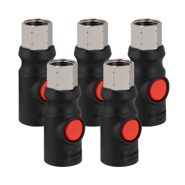 Biztonsági gyorscsatlakozó 1/2” belső menettel 5 db.