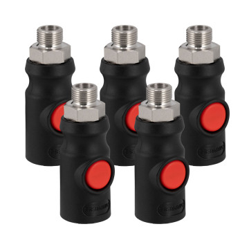 Biztonsági gyorscsatlakozó 3/8” külső menettel 5 db.