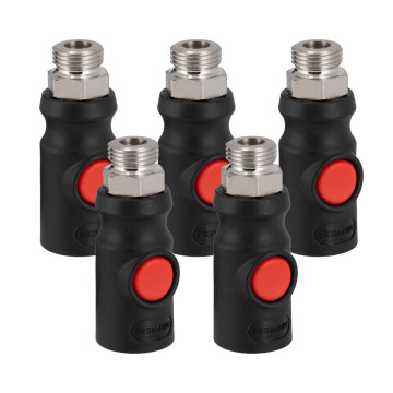 Biztonsági gyorscsatlakozó 1/2” külső menettel 5 db.