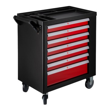 Kompakt kerekes szerszámtároló 250 elem 7 fiókkal