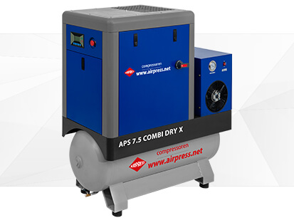 Airpress X Serie Schroefcompressor 7-5 Combi Dry